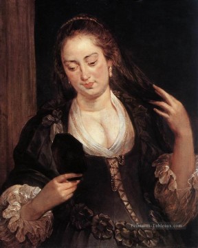 Peter Paul Rubens œuvres - Femme avec un miroir Baroque Peter Paul Rubens